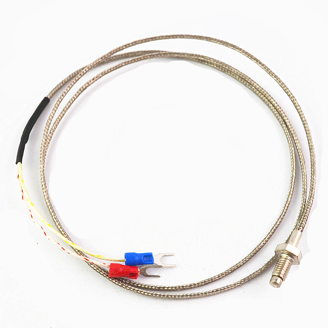 M6 Thread E Type Thermocouple Temperature Controller 0-400C Sensor 2m Cable Wire