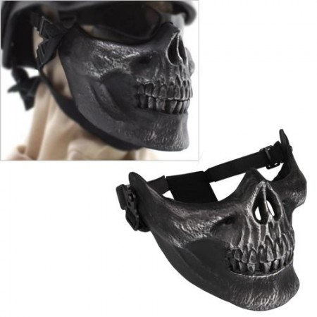 Skull Skeleton Airsoft Paintball Half Face Protect Mask