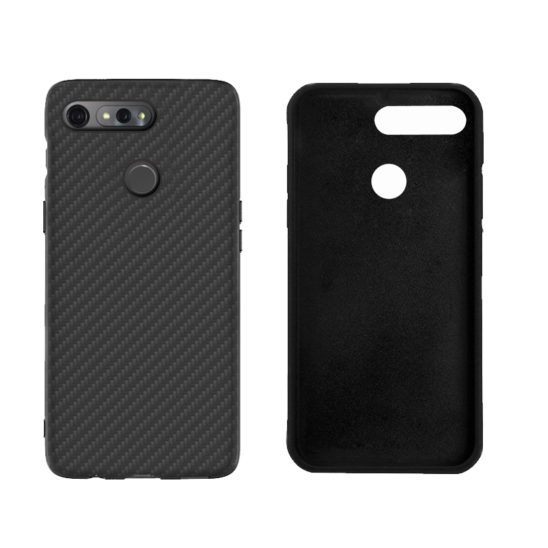 Matte Finish Carbon Fiber Textured Light Thin Shock Absorbing Bumper Skin hard case For Huawei honor View 20