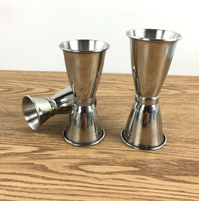 Stainless Steel Double Head Bartender Tool Pouring Cup Measuring Cup