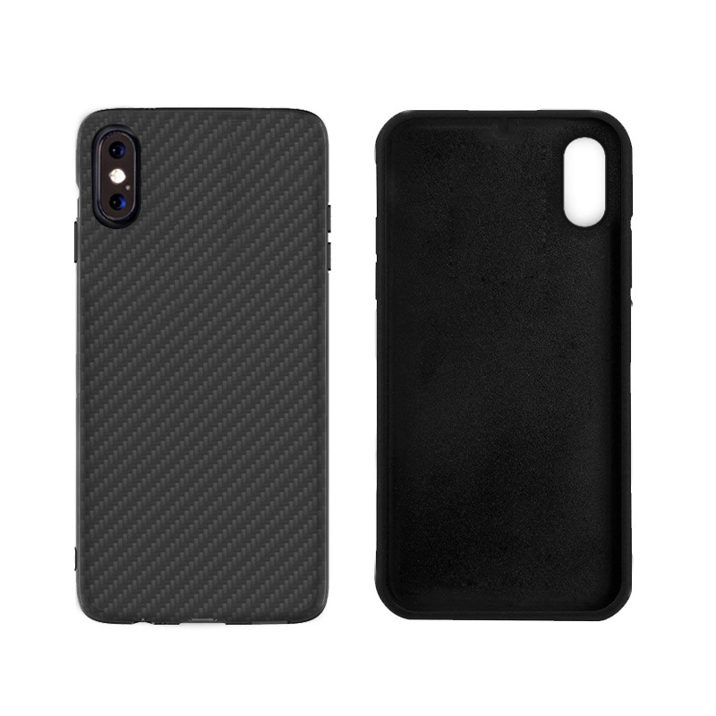 Premium Carbon Fiber  Case Full Sides Protective Shell Back shockproof Cover Design For iPhone X