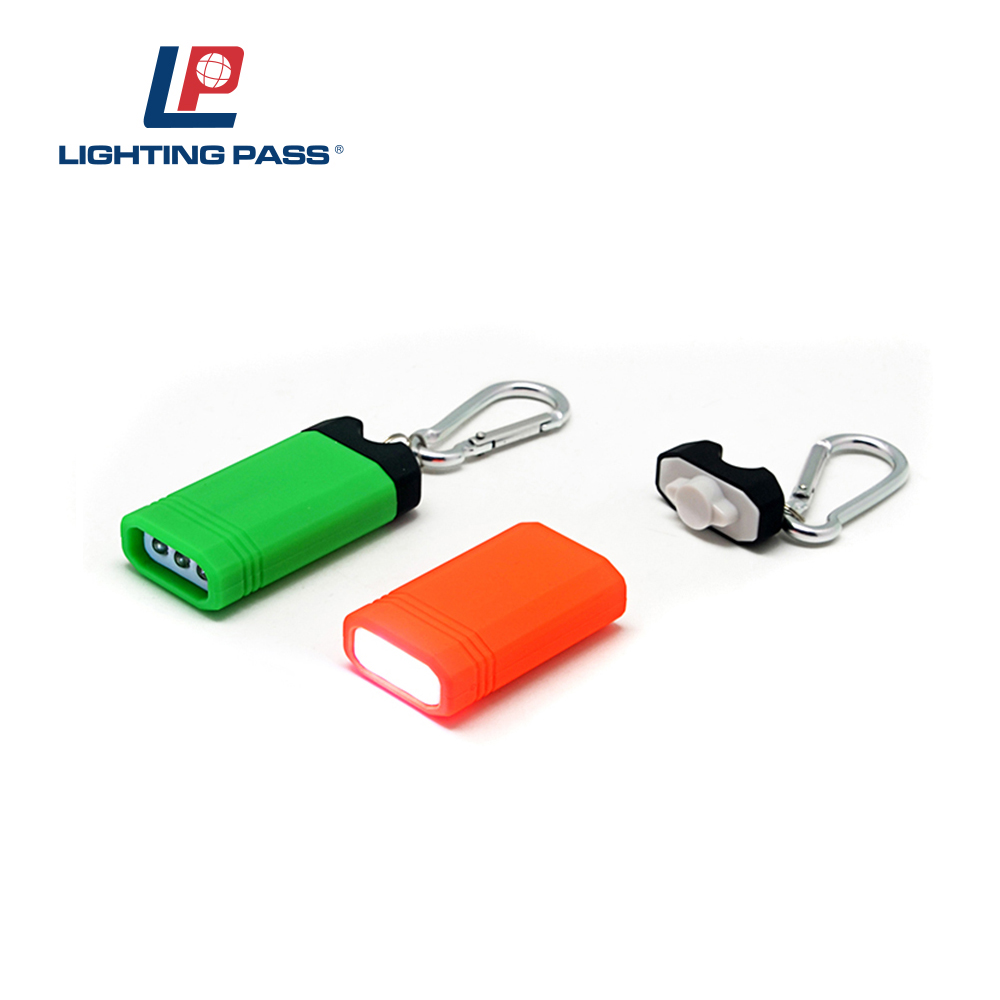 3led magnet Pocket Key Chain Flashlight with carabiner The Classics Thin LED Flashlight on Keychain Assorted Colors