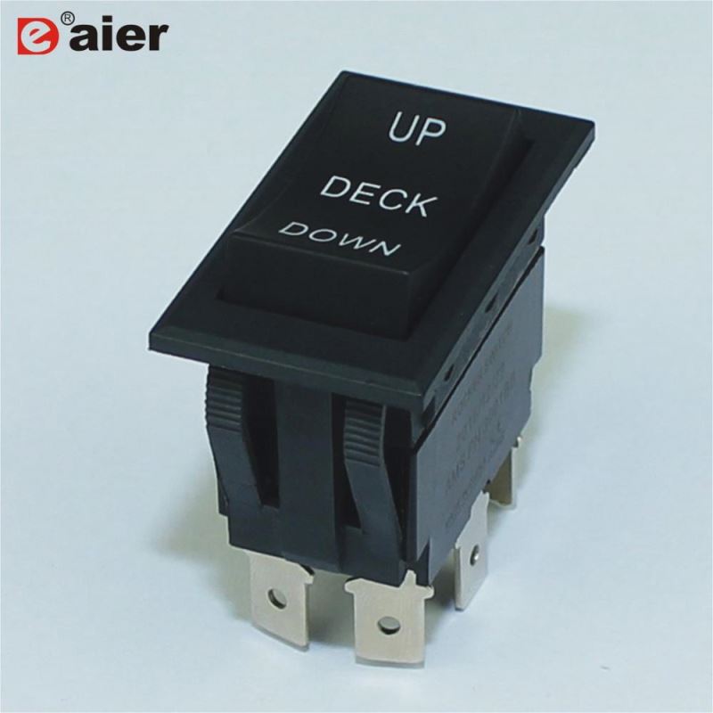 30A 12V DPDT 6 Pin ON OFF ON Momentary PCB Auto Flat Pin Switch