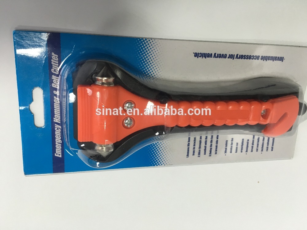 192mm Emergency Plastic Hammer Application for car/ bus