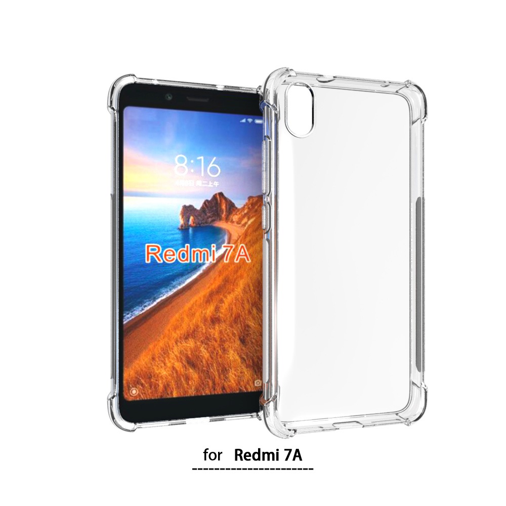 Carbon Fiber Cover soft Tpu Brushed case For Redmi 7A