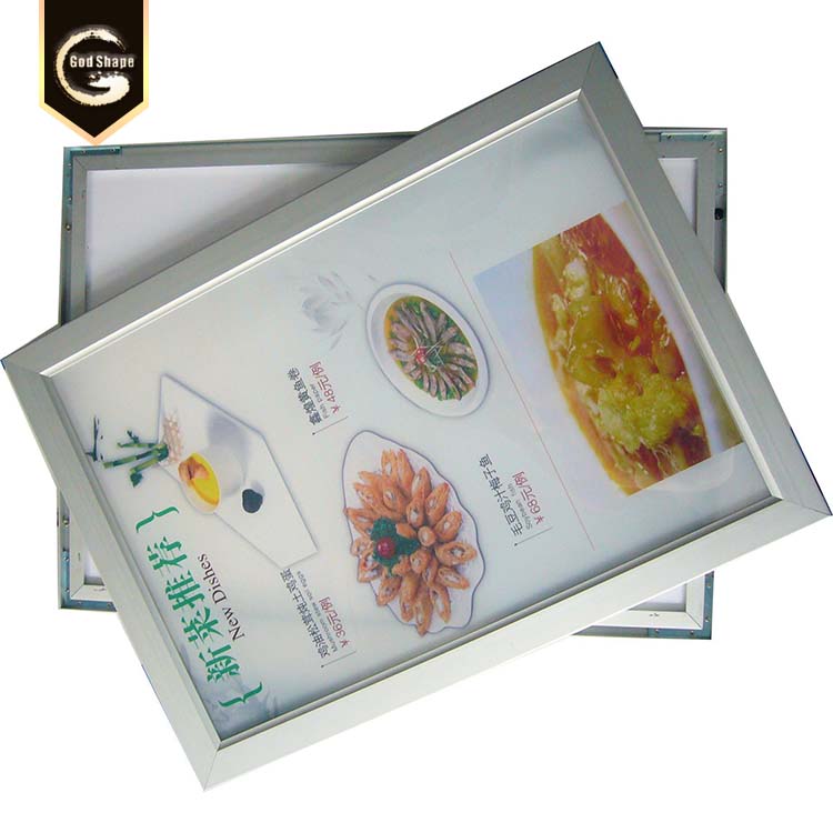 Acrylic Crystal Lightbox Menu Board Signaga Aluminum Profile Light Box