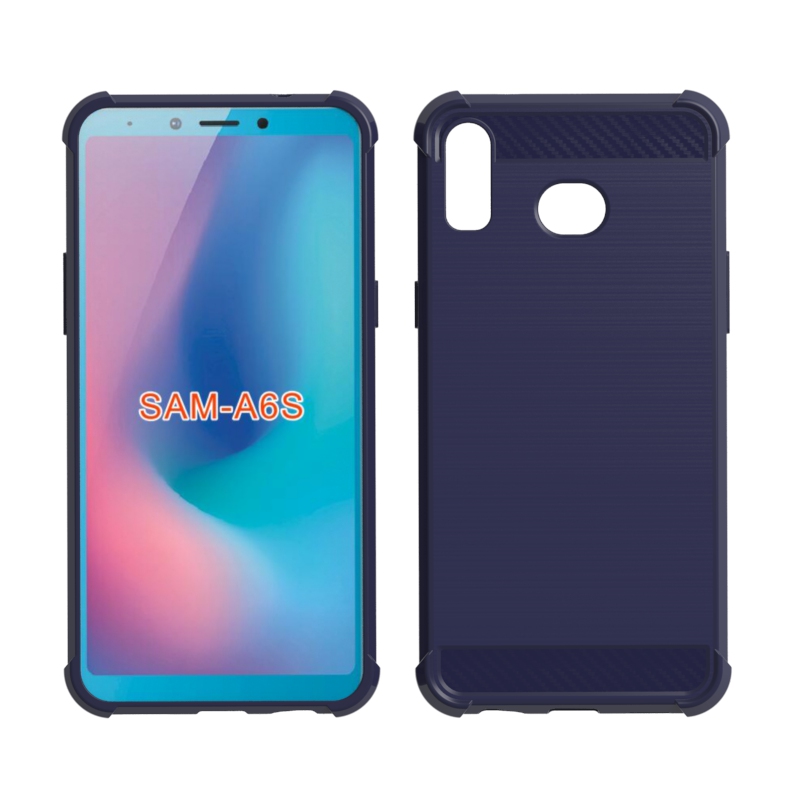 Carbon Fiber Soft Tpu case For Samsung galaxy A6S