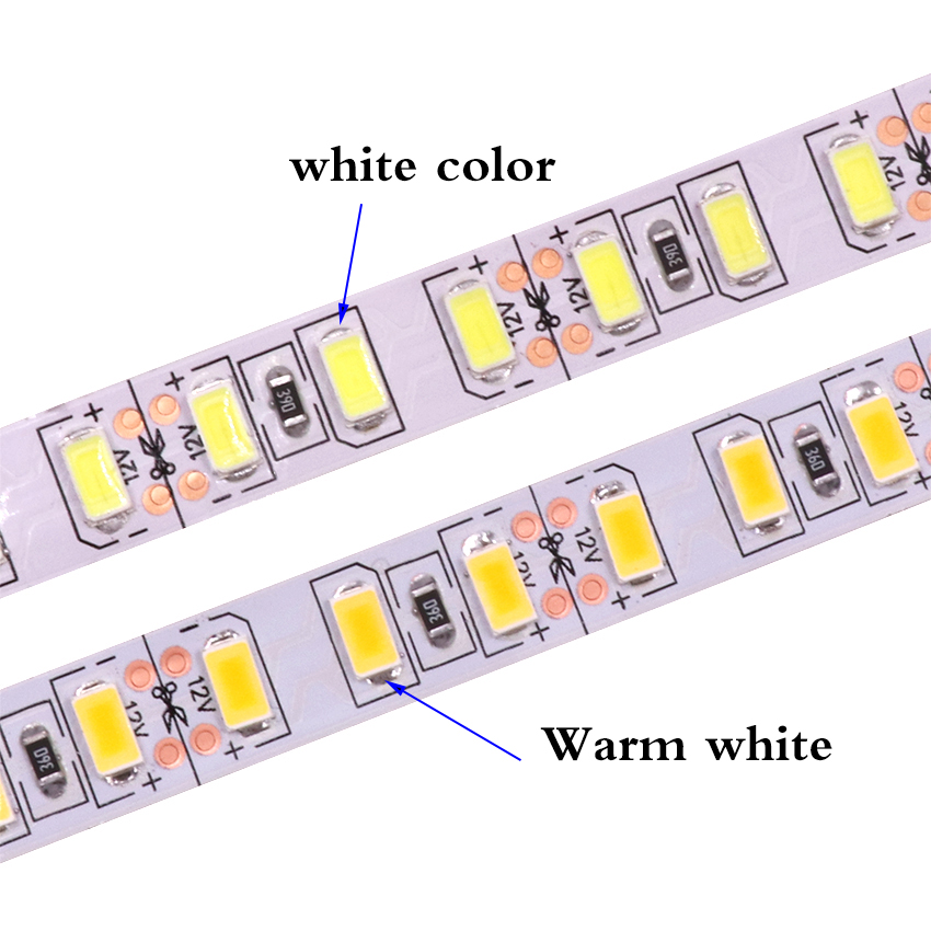 High Lumen single Row 5730 120led/m 22w/m 12v 24V SMD 5630 Flexible LED Strip Lighting