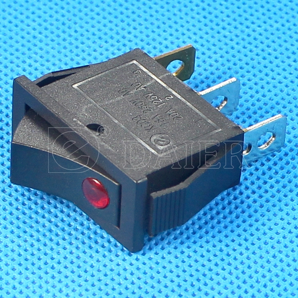 High Quality SPST ON OFF T105 Rocker Switch With Light Indicator KDC4 Rocker Switch