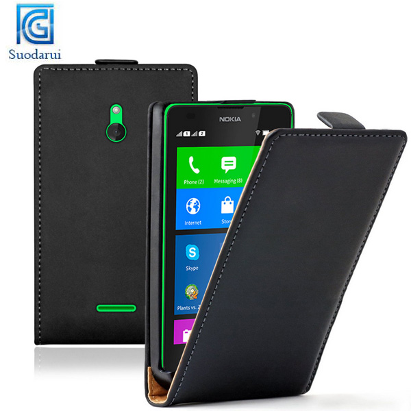 ULTRA SLIM Leather Flip Case Cover Pouch for Nokia XL Dual Sim RM-1030 RM-1042