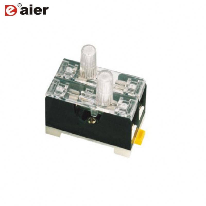 FS-102 Lighted Fuse Holder For Fuse 6*30mm 2P