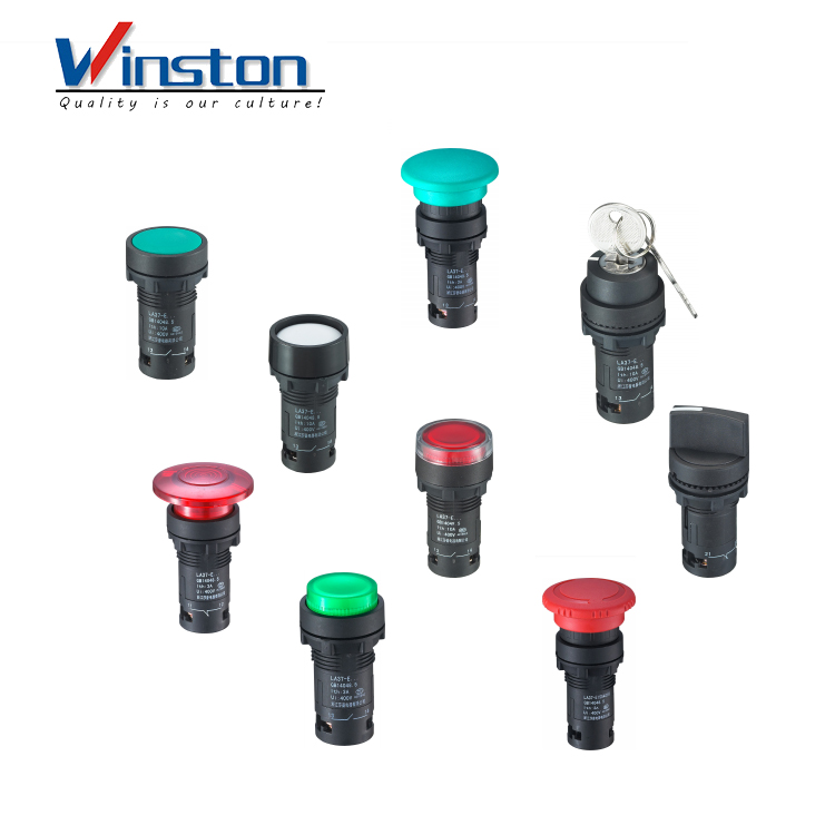 22mm Socket head button momentary Push button switch 2contact