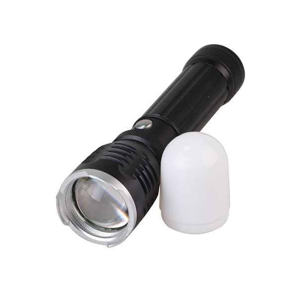 New Design Rechargeable Zoom Camping Torch light Camping Flashlight