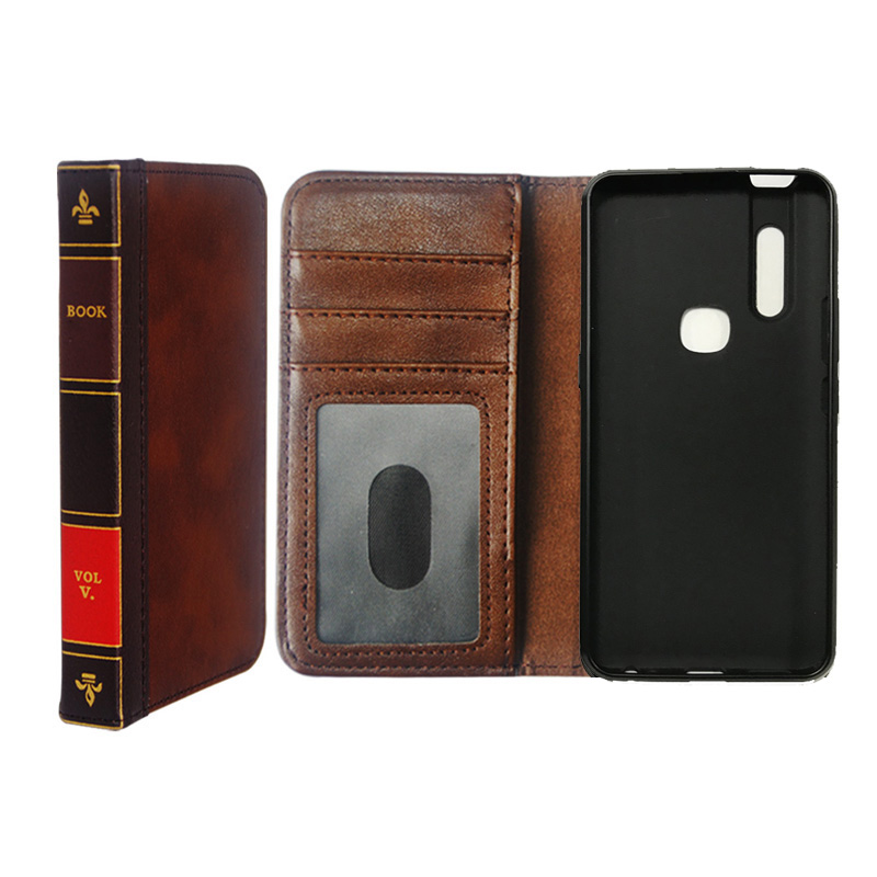 Business Retro Wallet leather case For Vivo V15 Cover flip Pouch