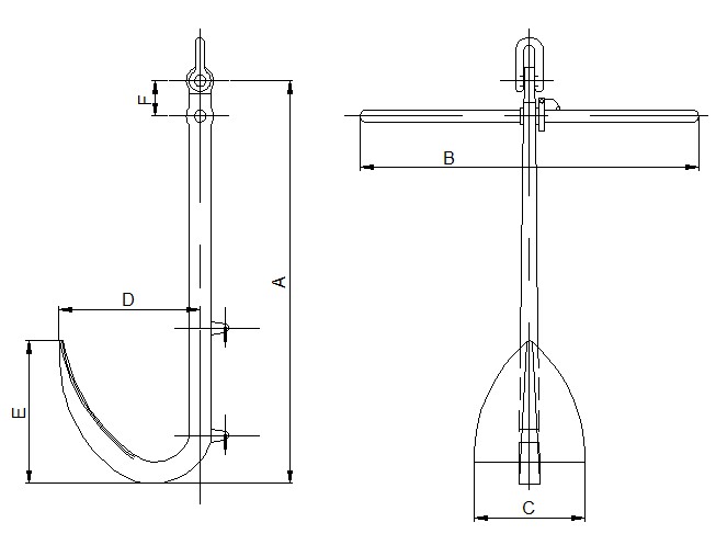 JV09-75KG Ship Anchor Used For Single Fiuke Anchor For Sale