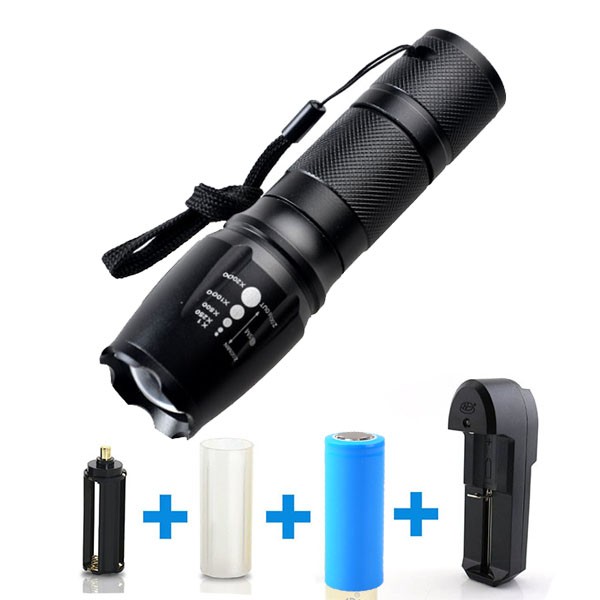 Emergency Brightest Heavy Duty Long Range Distance Most Powerful Best LED Rechargeable flashlight