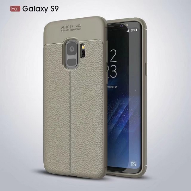 Hot Sell Litchi pattern Soft Tpu case for Samsung galaxy S9 Cover