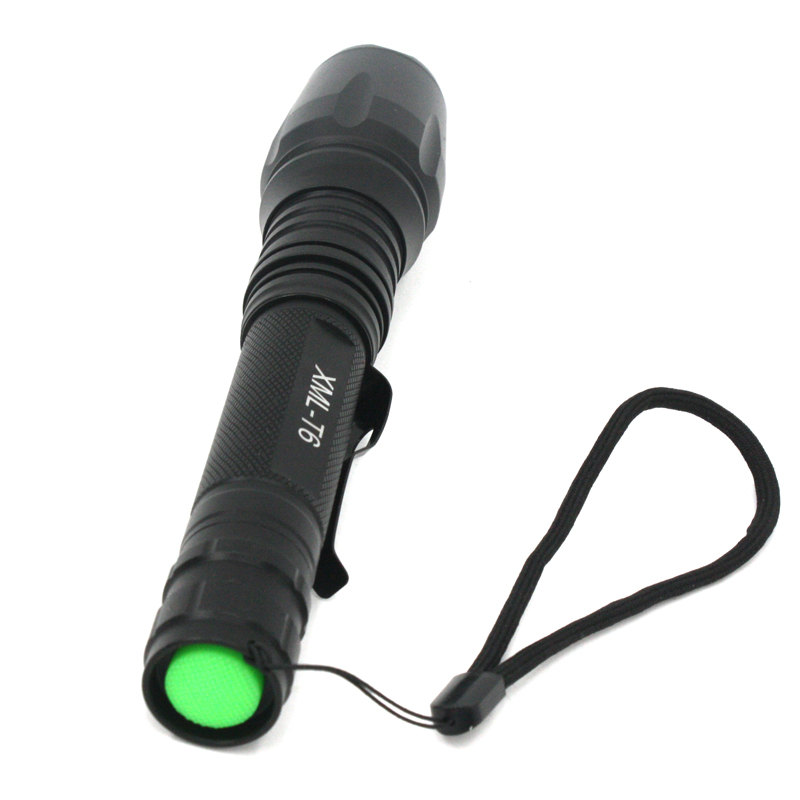 Waterproof high Lumens LED Flashlight High Power 5 Mode Zoomable Flashlight Torch Light Telescopic for Emergency by 2*18650
