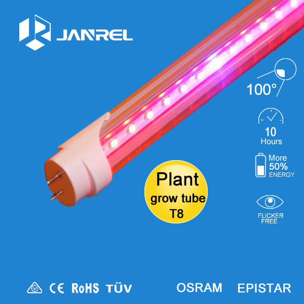 plant vegetative growing lamp,red+blue+white light, t8 18w LED tube lamp for plant seedling