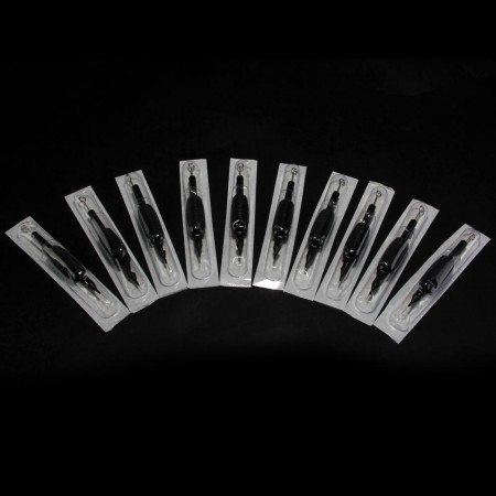 50 Pcs Disposable Tattoo Needle and Tube 3/4 Grip with Tip