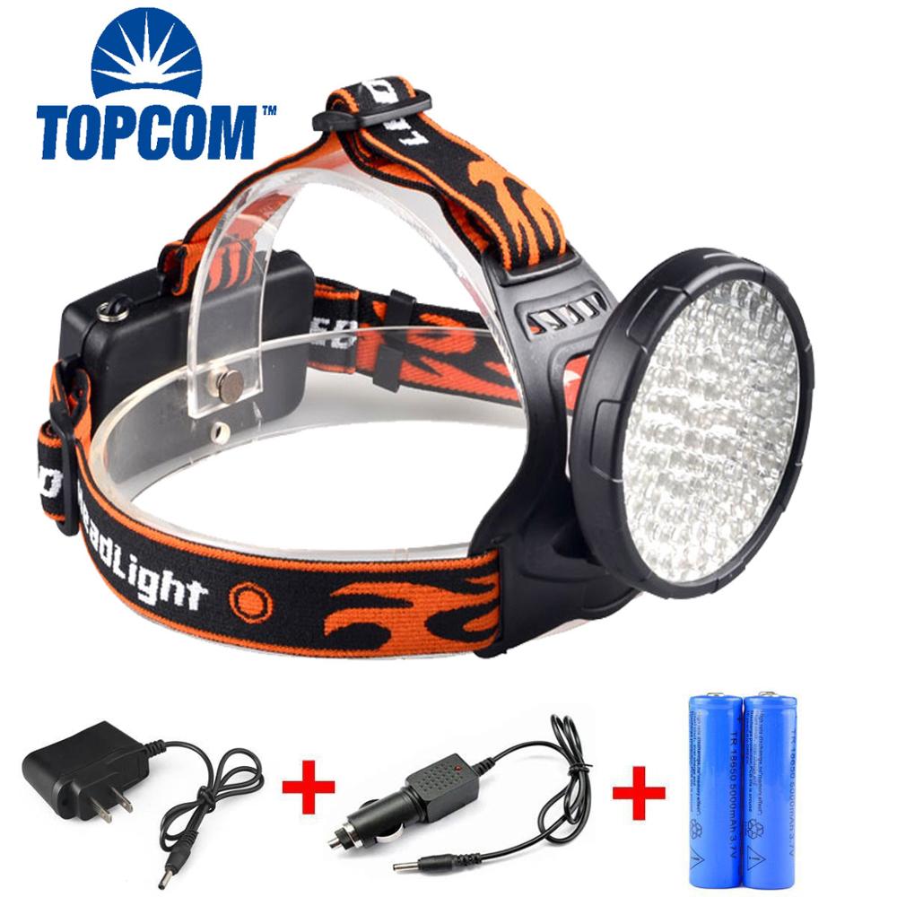 100 LED high power super bright headlamp rechargeable head flashlight  for  outdoors