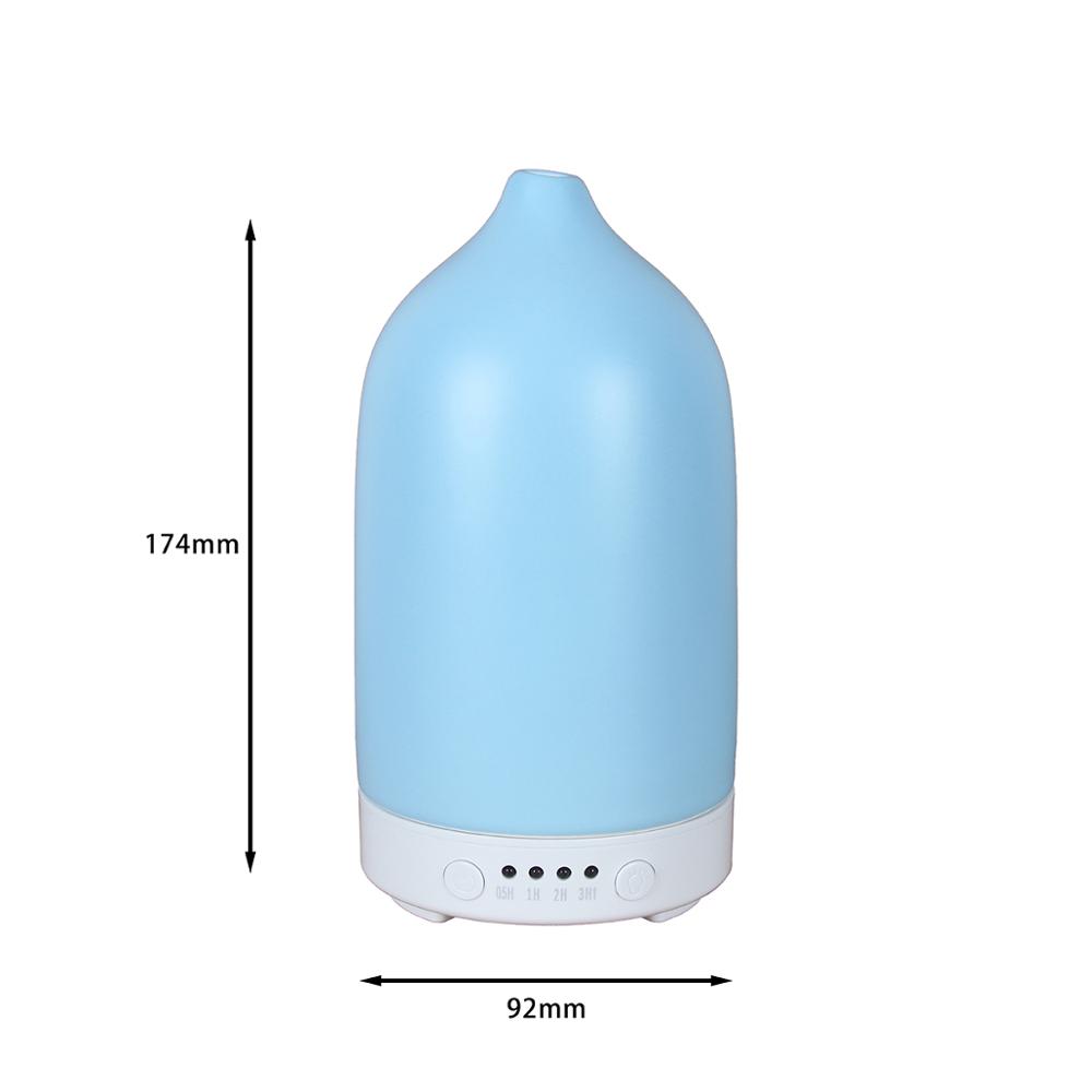 100ml Ceramic  Aroma Diffuser 3 Speed Touch Control Settings Whisper-Quiet Ultrasonic Fog Max Cool Mist Aroma Humidifier
