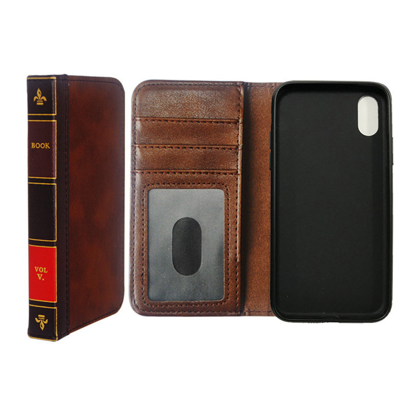 Business Retro Wallet leather case For iPhone X Xs Xr XsMax 7 8 6 Plus Cover flip Pouch