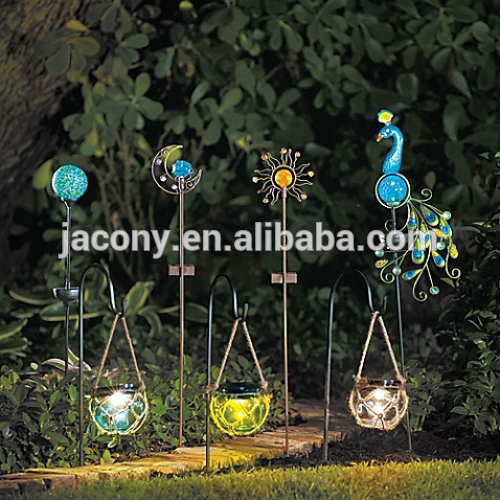 Solar Outdoor Garden Patio Hanging Glass Lantern Rope (JL-2636)