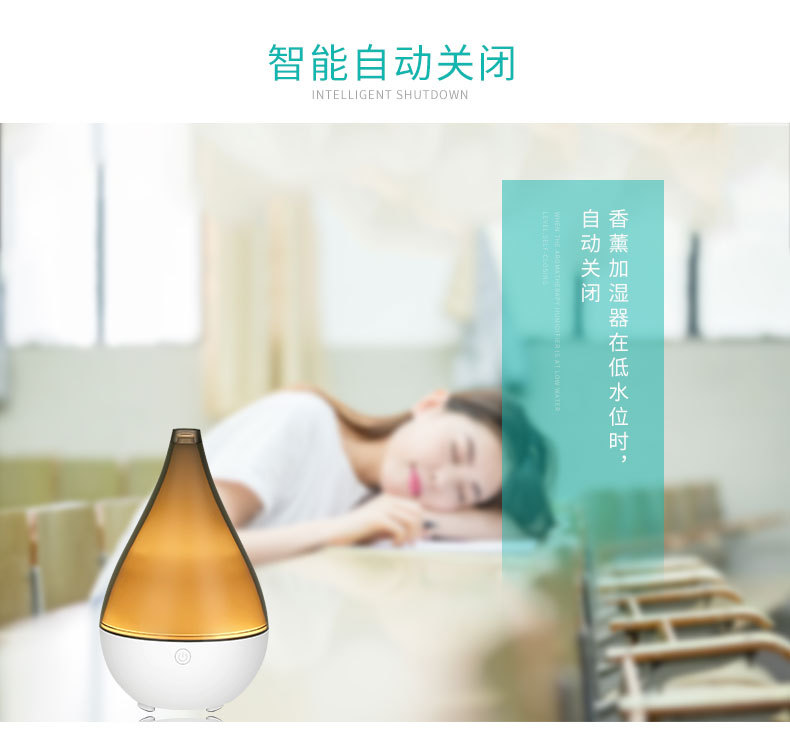 Soft Warm White Light Night Lamp Diffuser, Led Ultrasonic Aroma Diffuser,Essential Oil Cool Mist Humidifier with Factory Price