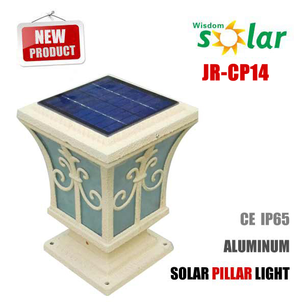 High Lumen Solar fence Lamp, solar garden pillar lights, gross colar solar gate lamp