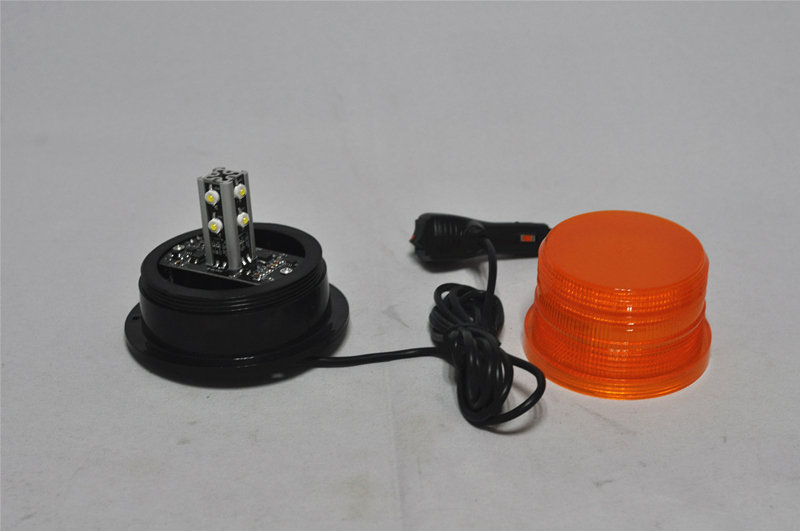 Roadway Safety Amber LED warning lights rotating strobe warning beacon with magnetic