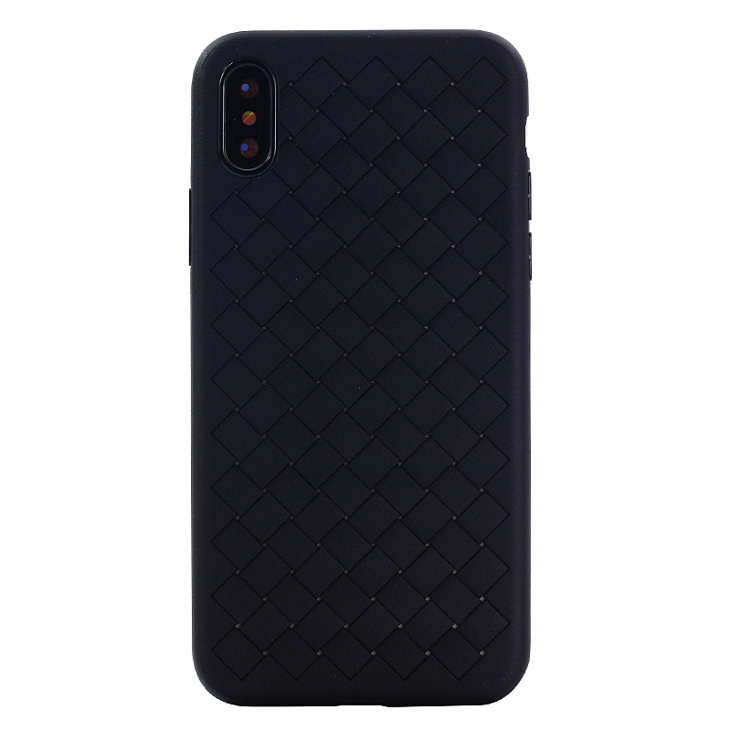 Flexible Soft TPU Phone Case for iPhone X for iPhone 10 Phone Accessories Knit Woven Grain Mobile Back Cover for iPhone 8 Case