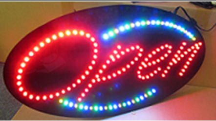 Low cost high quality cheap oval led signage