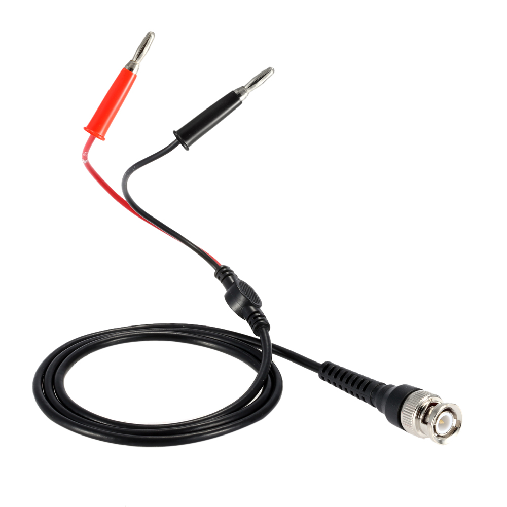 2Pcs High Quality Test Lead BNC to Dual Banana Plug Connector Coaxial Cable Line Probe Coaxial Cable P1029