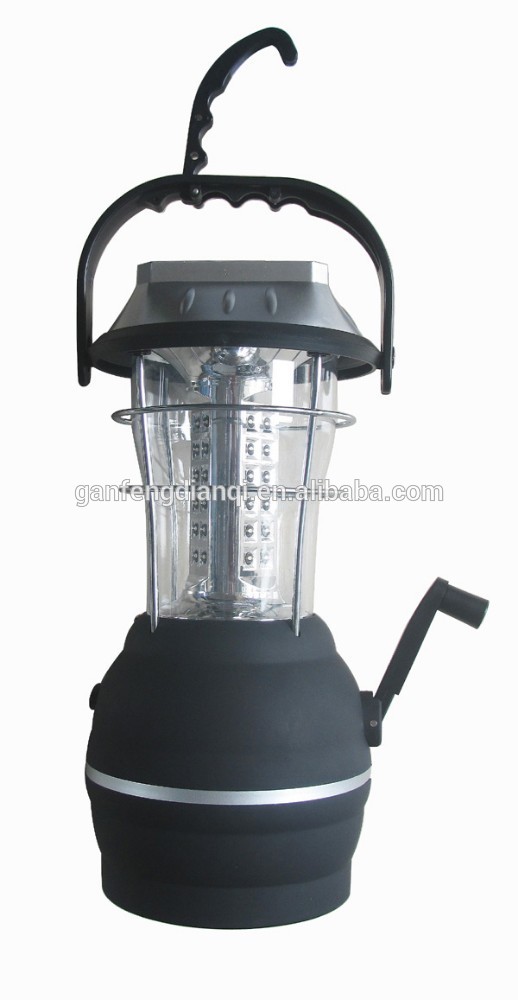 rechargeable camping lantern spot light portable with AC USB charge port solar panel with generator