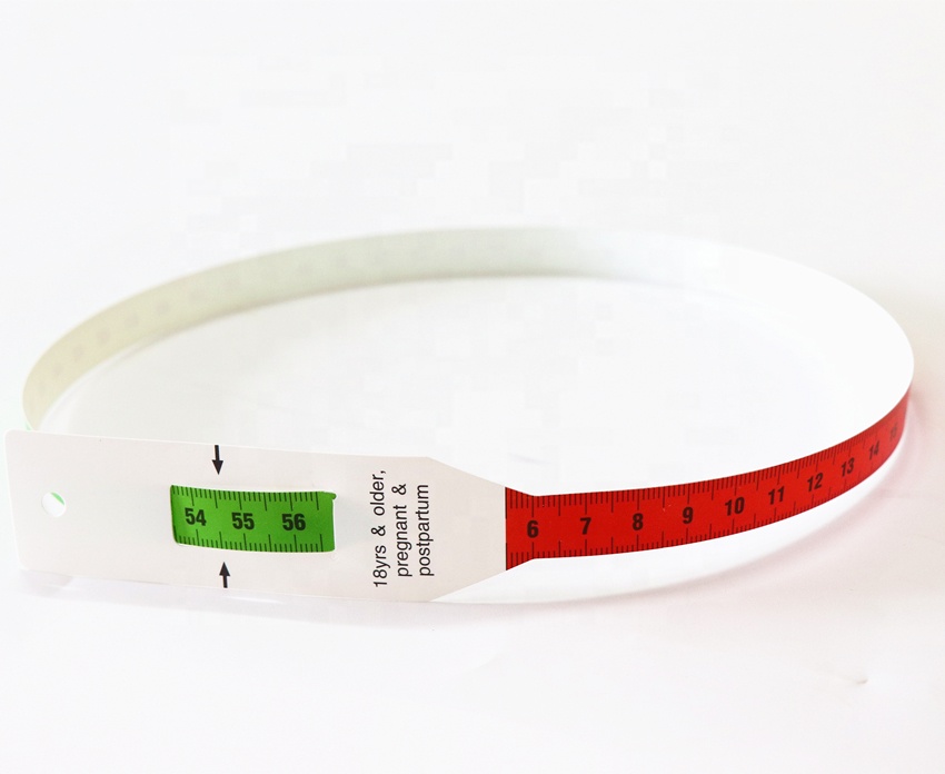 Medical Promotional Gift 0-56cm colorful Measuring Head MUAC Baby Printed Tape