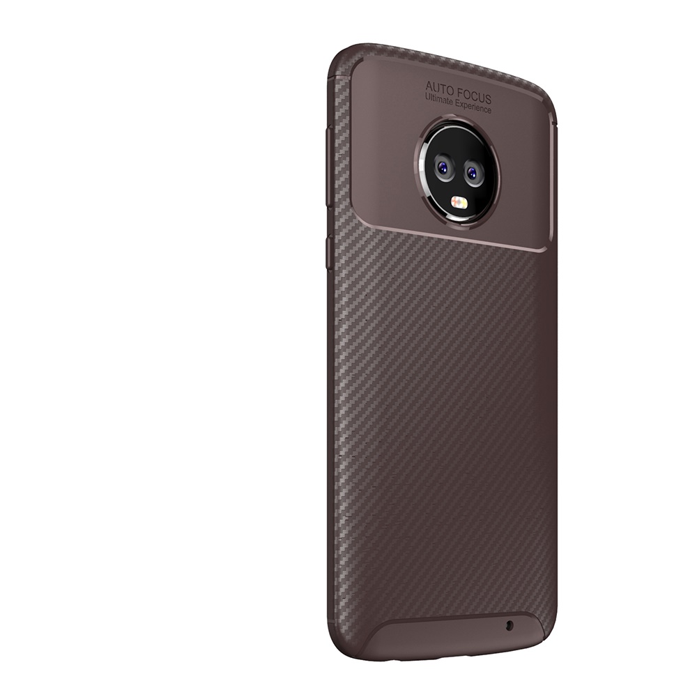 New Premium Shock Protection Carbon Fiber Skin TPU Silicone Case For Motorola Moto G6 Plus