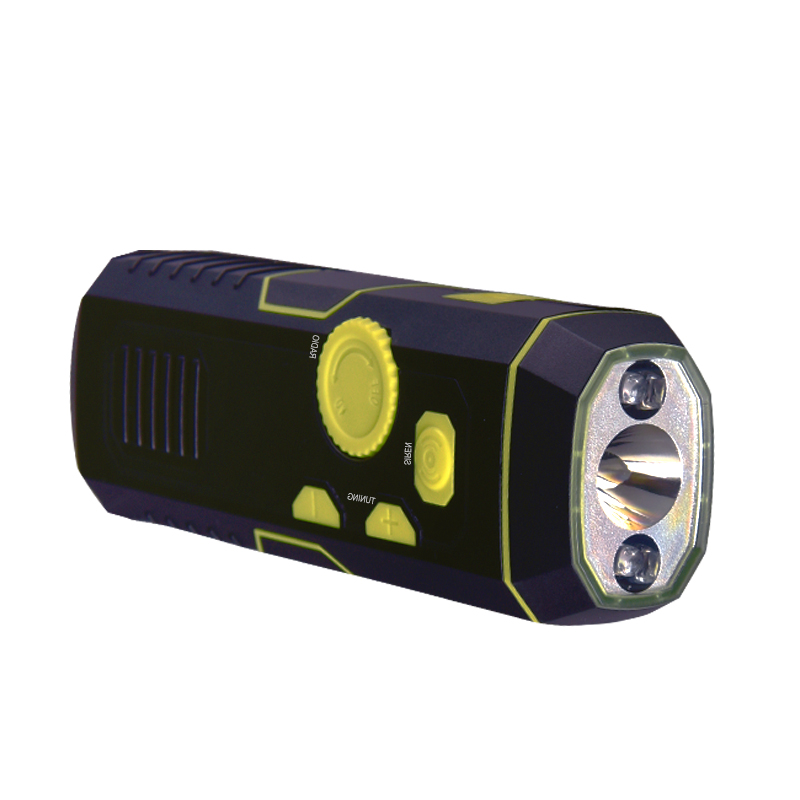 Portable Radio fm Flashlight Double USB LED Dynamo Hand Crank Charger