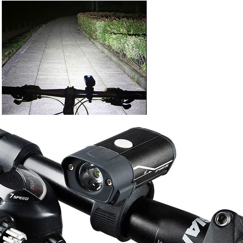 USB Rechargeable Mountain Bike Head light LED Front Light For Bike