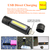 Factory Price Mini COB Flashlight Tactical Handheld Zoomable USB Rechargeable COB LED Work Torch Flashlight