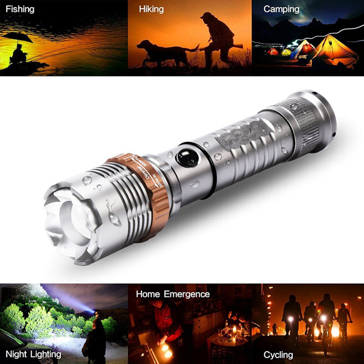 Ningbo Goldmore USB Rechargeable Multi-Function Camping LED Flashlight With Strong Magnet