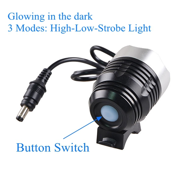 Aluminum Alloy 2000LUMEN High Brightness XML T6 LED Bicycle Lights Rechargeable