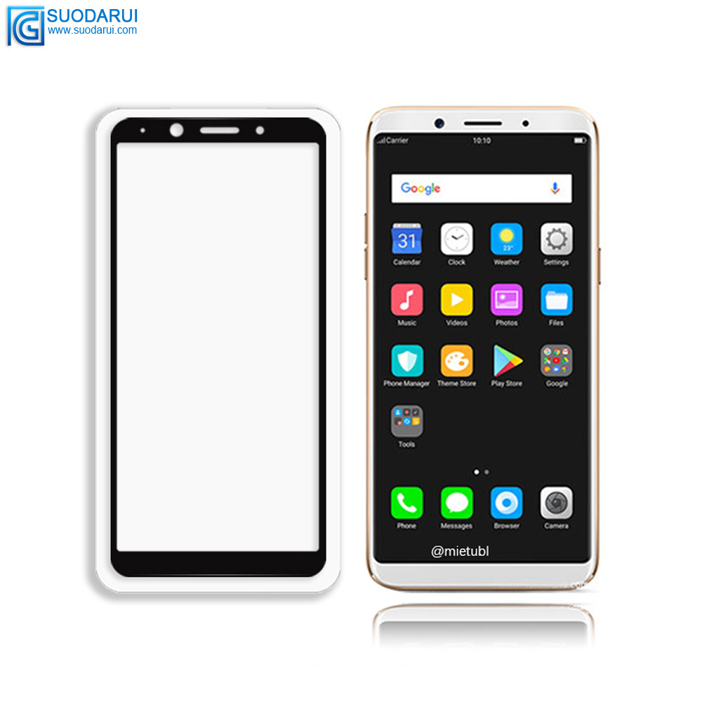 Tempered Glass Screen Protector for OPP O F3 F5 F9 F9 Pro Full Cover Glue 2.5D 9H film