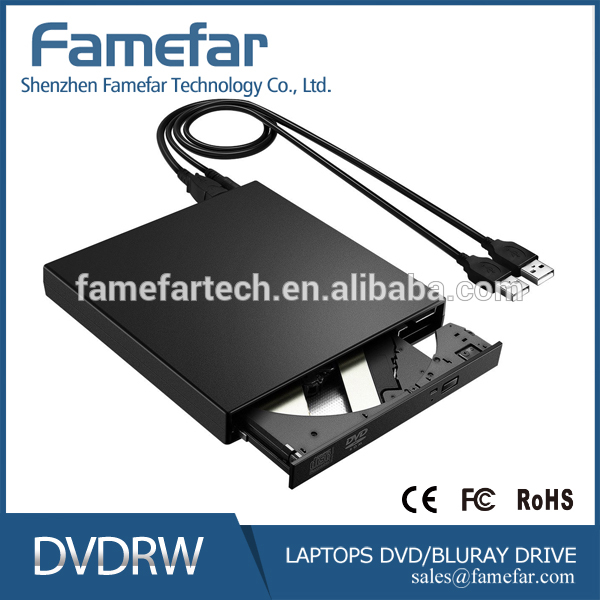 Slim External USB 3.0 DVD RW CD Writer Drive Burner Reader Player For Laptop PC