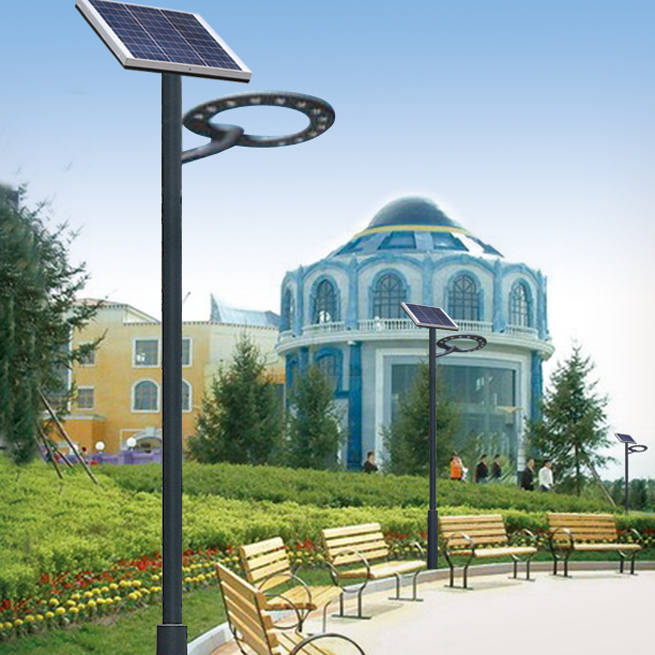 villa landscape solar power green energy high pole light outdoor street highway light motion sensor light road post IP65