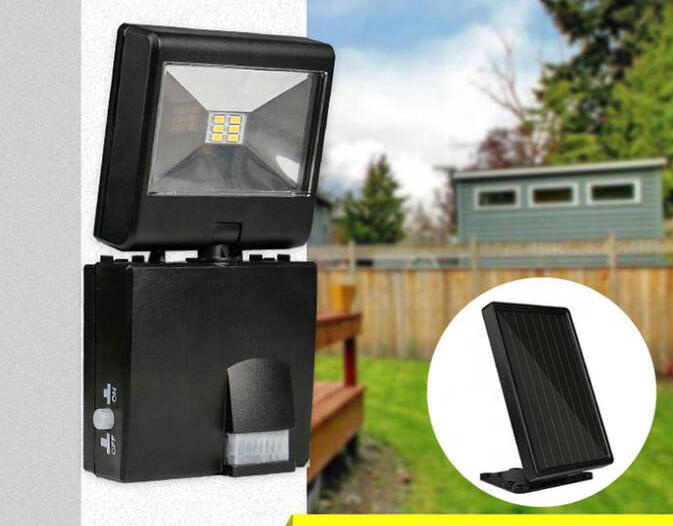 1000 Lumen Dual Heads Outdoor Garden Solar Motion Sensor Security Flood Light