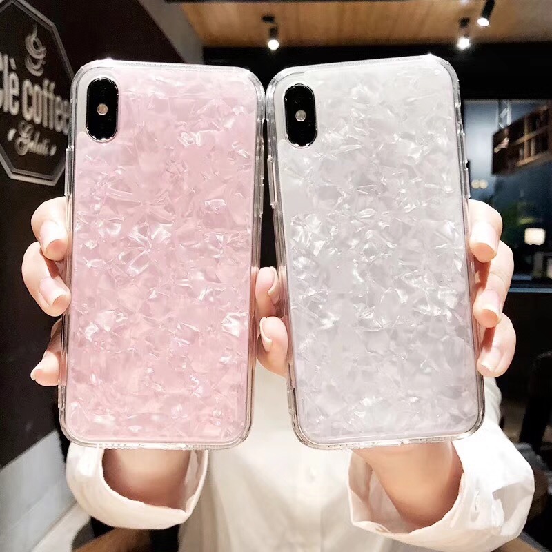 Lady Summer Shell Soft TPU Silicone Mobile Phone Case Covers for iPhone X 8 7 plus