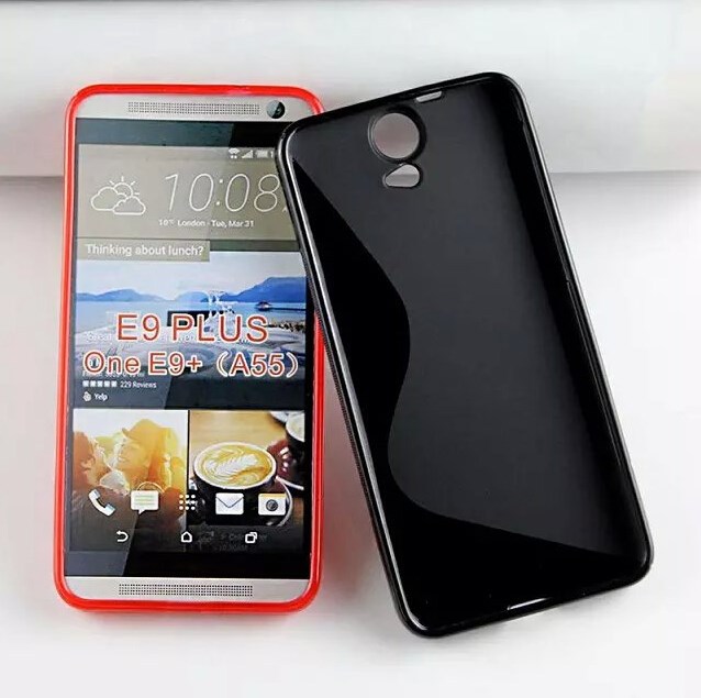 Mix colors TPU S-line soft gel Waterproof pudding case for HTC one E9 plus A55 cover