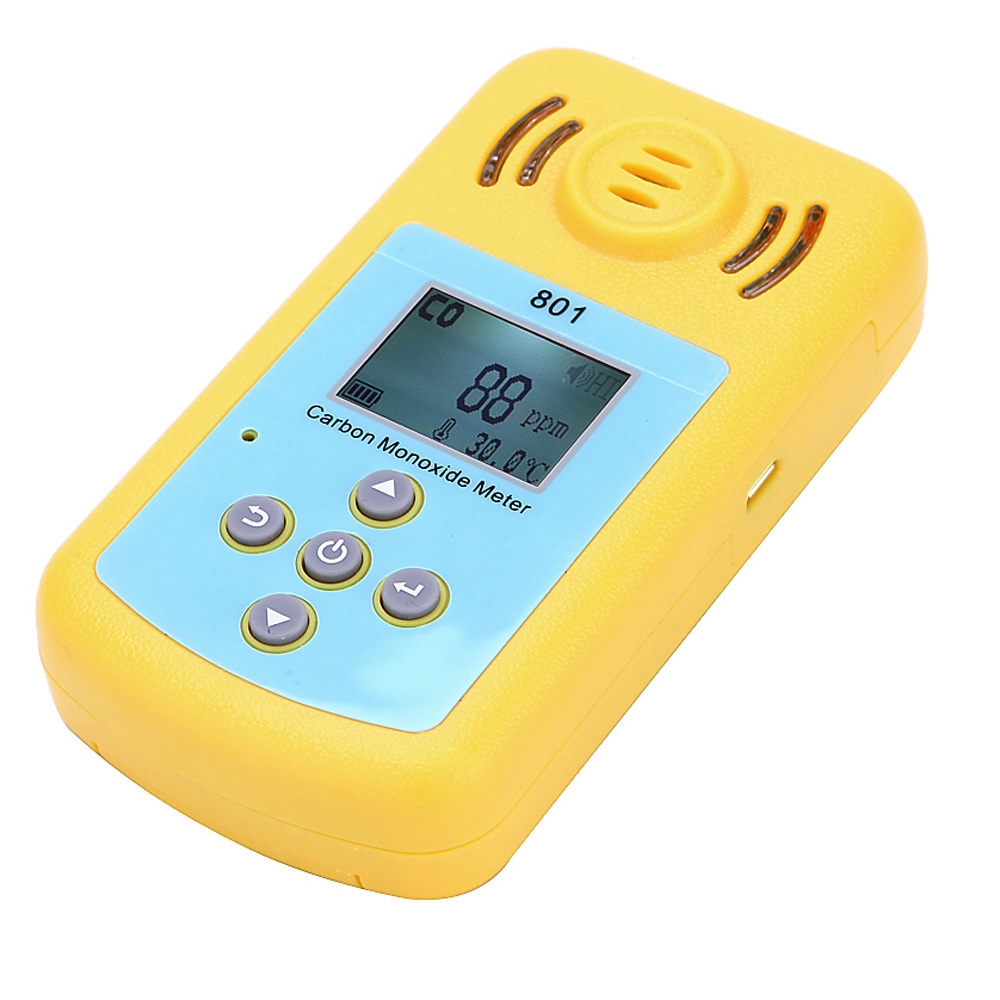 Mini Carbon Monoxide Gas Meter Portable CO Detector LCD Display and Sound-light Alarm Sensitive Gas Analyzer for Home Security