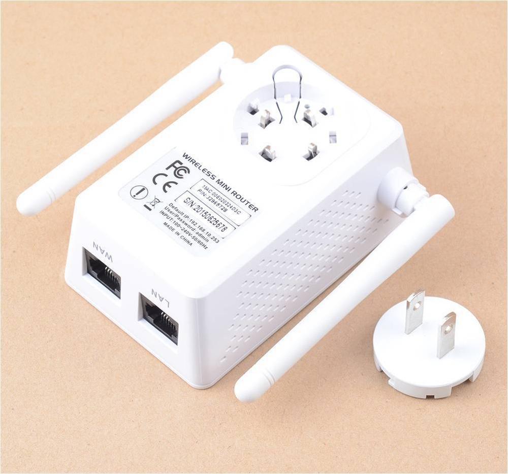 Double antenna dual port 300Mbps wireless repeater routing for wireless WIFI wireless signal amplifier AP